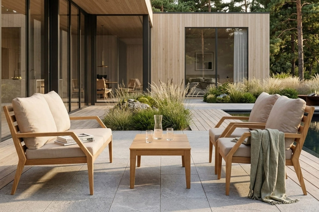Utomhusmöbler i teak – tidlös design Stockamöllan Möbelsnickeri AB