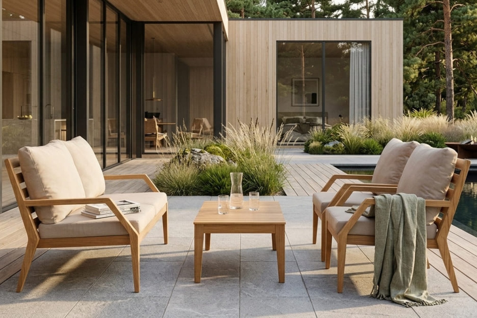 Utomhusmöbler i teak – tidlös design Stockamöllan Möbelsnickeri AB