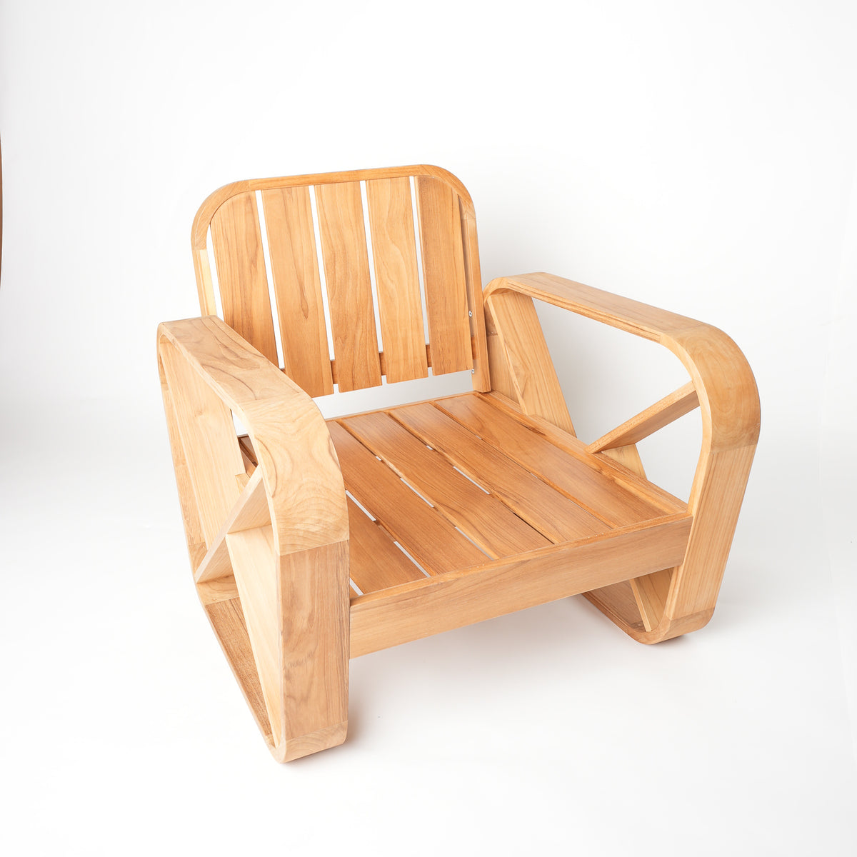 Bålamöllan – Loungestol i teak med dynor
