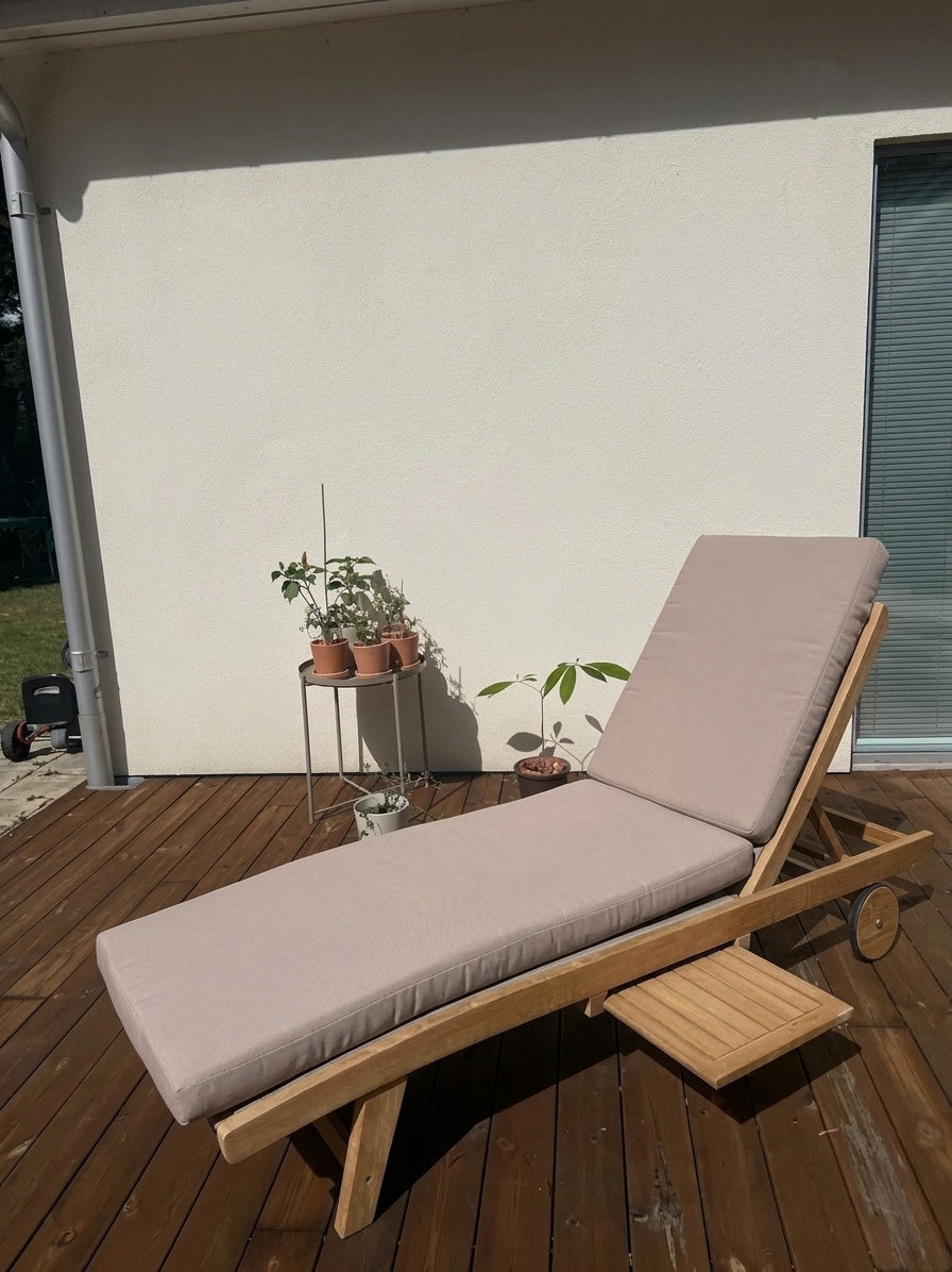 Cojín beige para tumbona Bålamöllan
