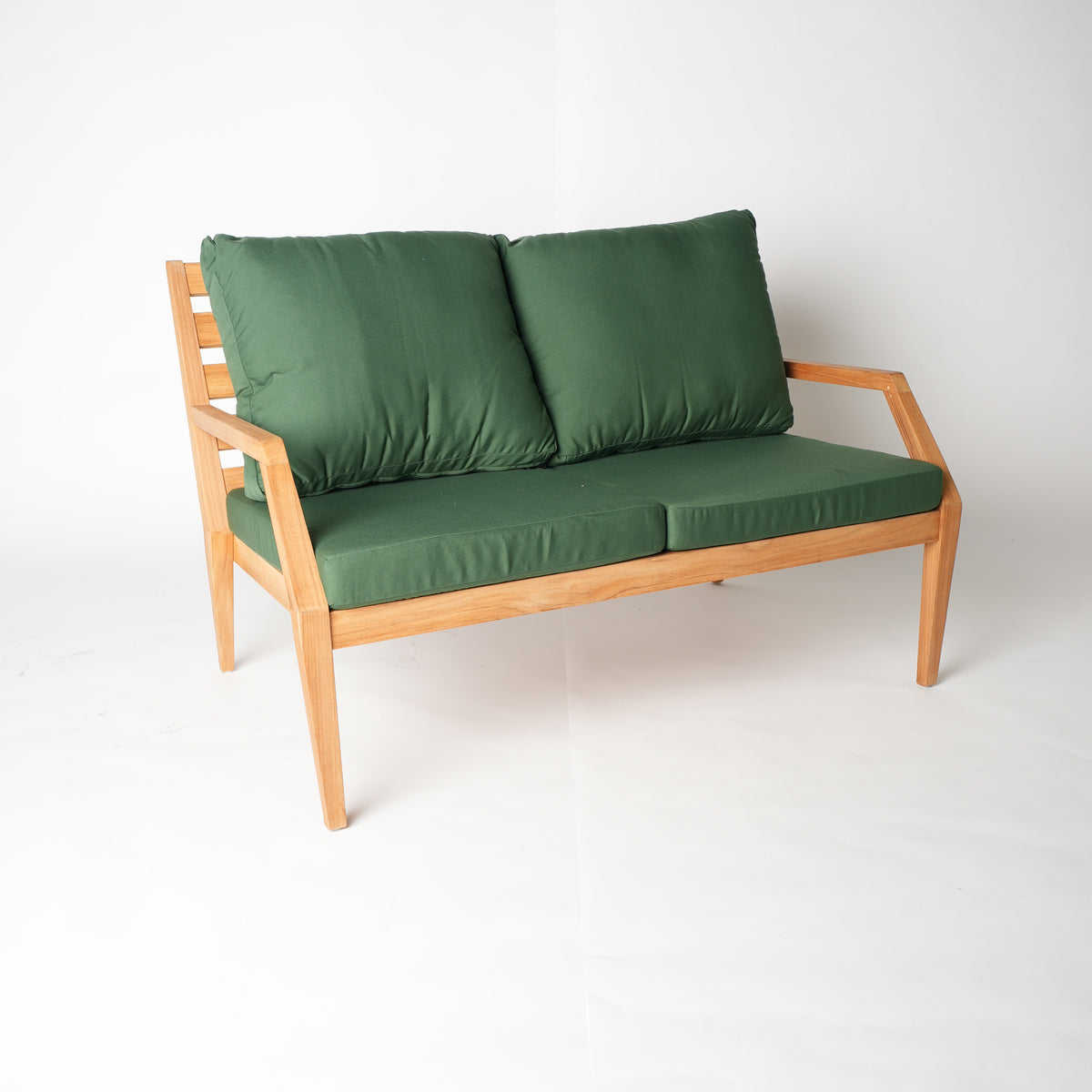 variant-only: Gunnaröd 2-sits loungesoffa med gröna dynor