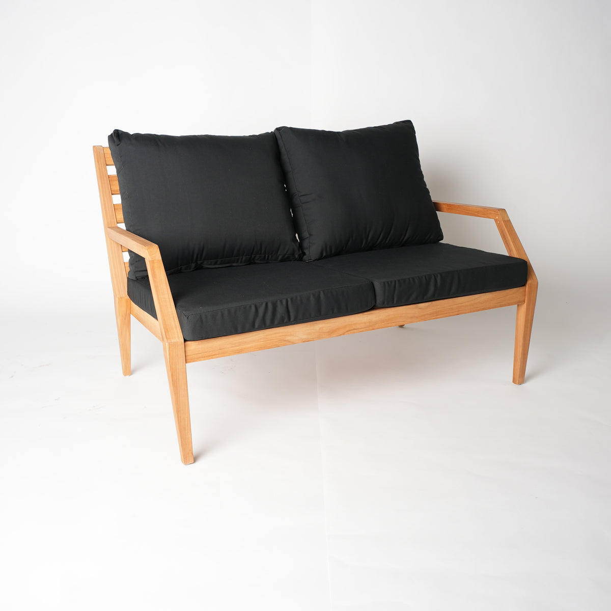 variant-only: Gunnaröd 2-sits loungesoffa med svarta dynor