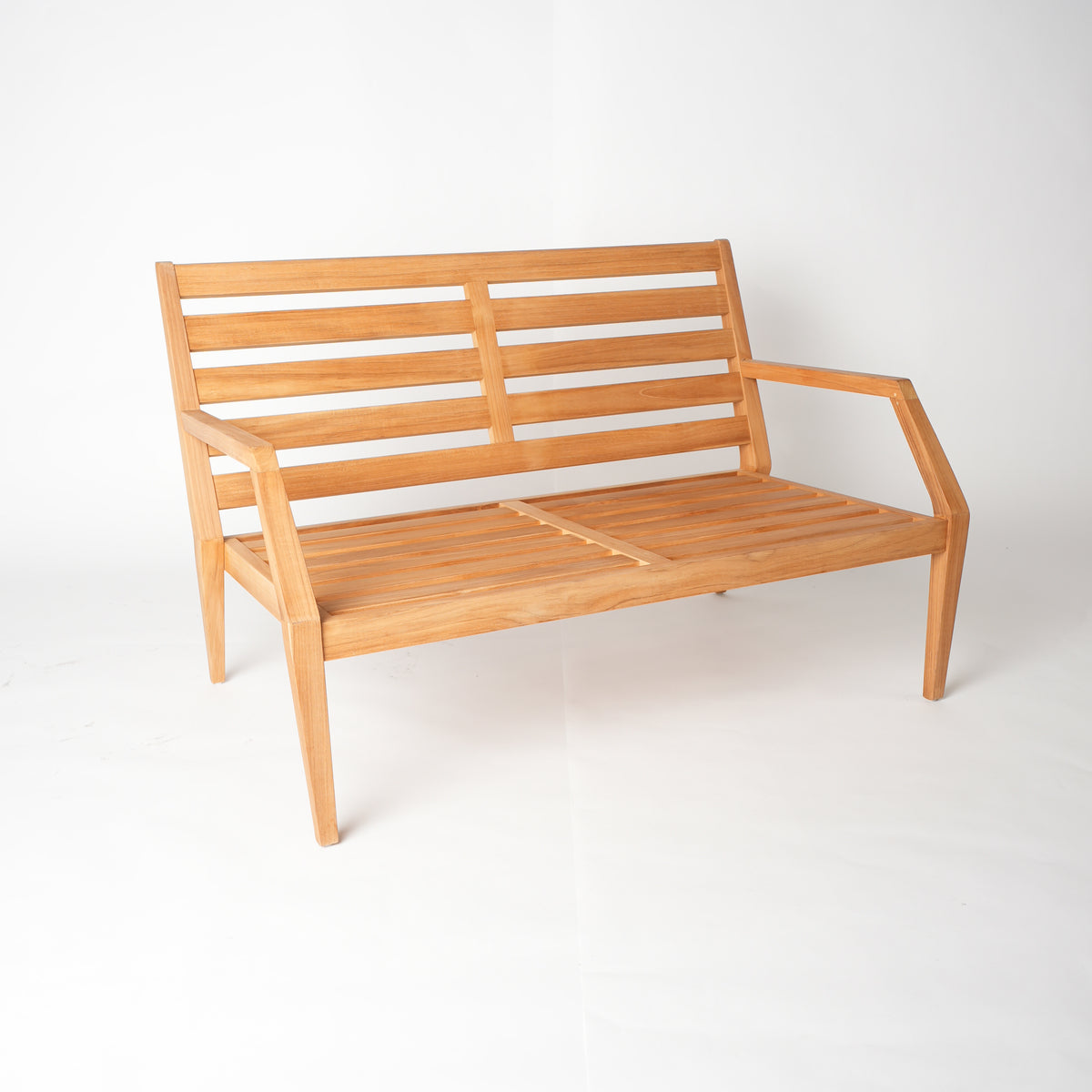 Gunnaröd – 2-Sitzer Loungesofa aus Teakholz mit Kissen