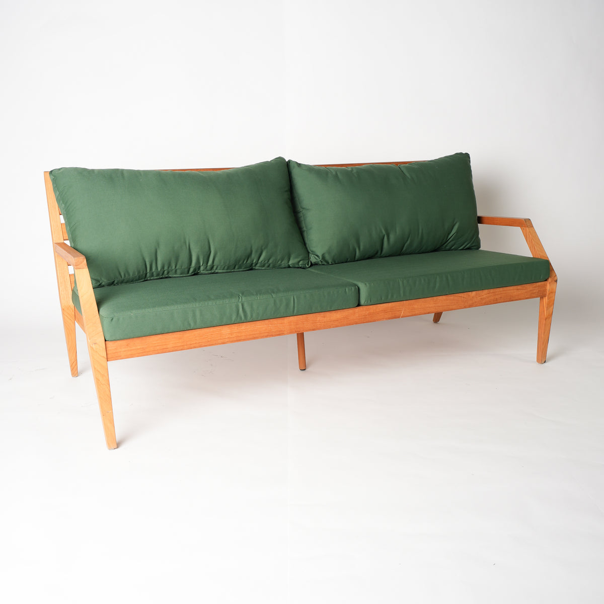 variant-only: Gunnaröd 3-sits loungesoffa med gröna dynor