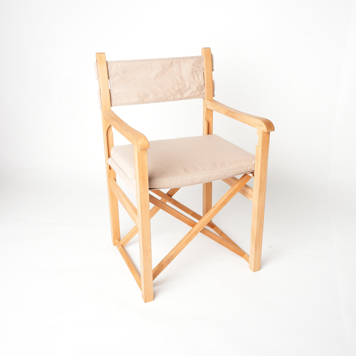 variant-only: Haväng regissörsstol med beige tyg