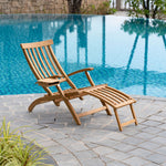 Lobby – Däckstol i Teak A-grade med bricka & regnskydd