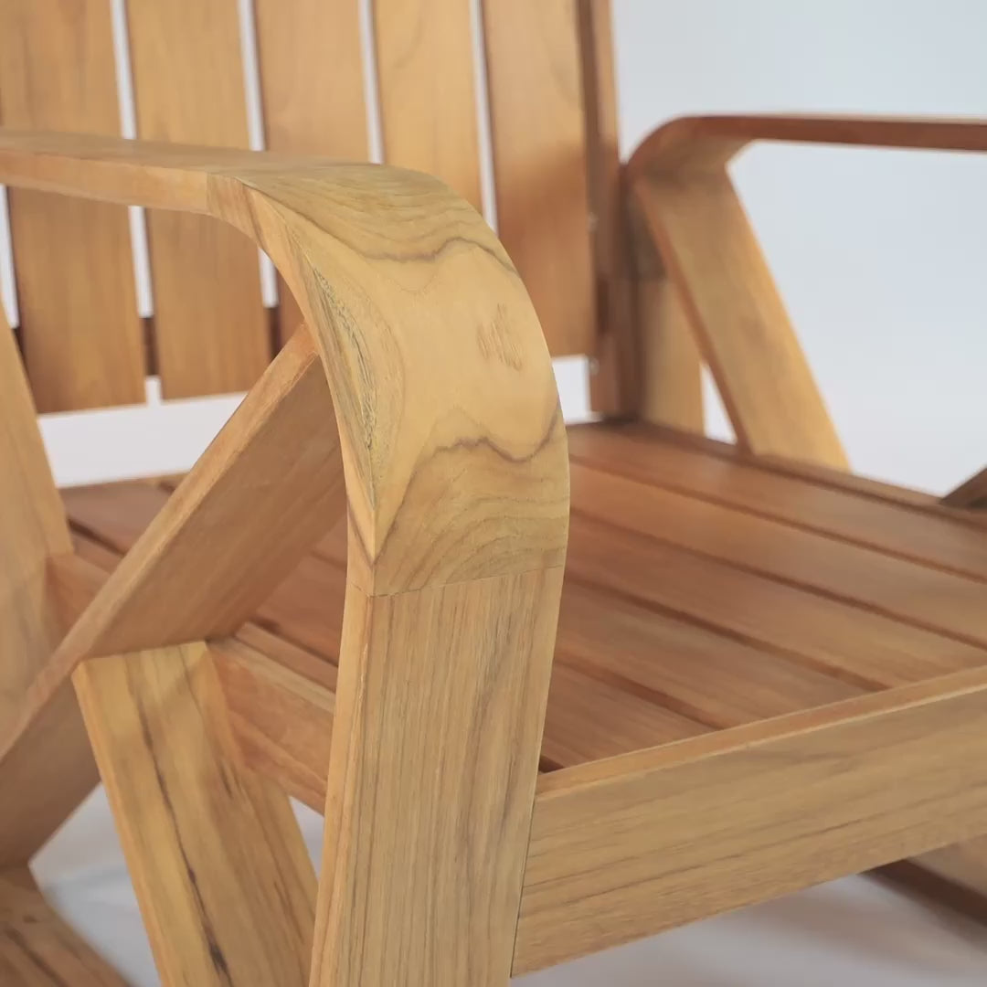 Ladda video: Bålamöllan – Loungestol i teak med dynor