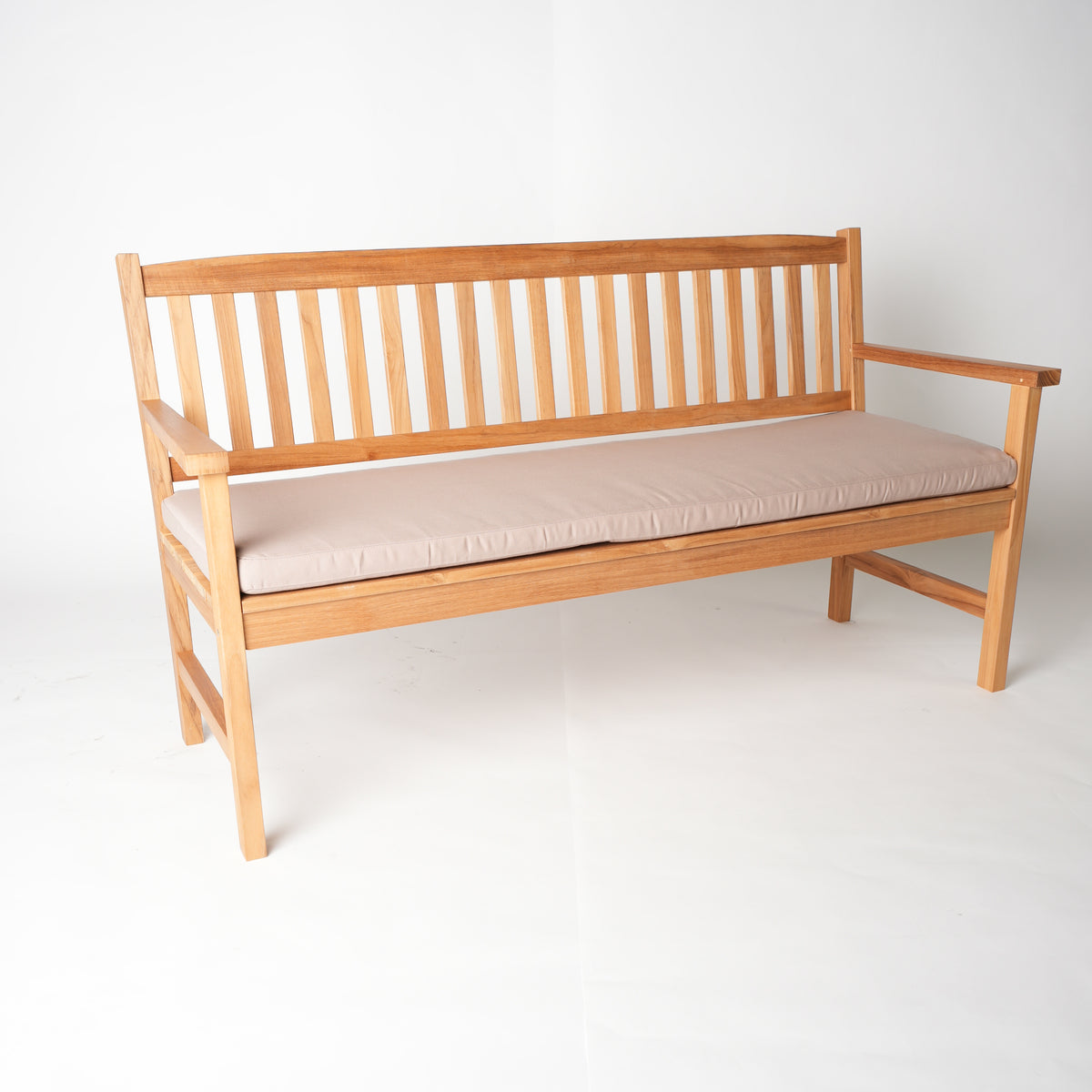 variant-only: Rönneholm 3-sits trädgårdssoffa med beige sittdyna