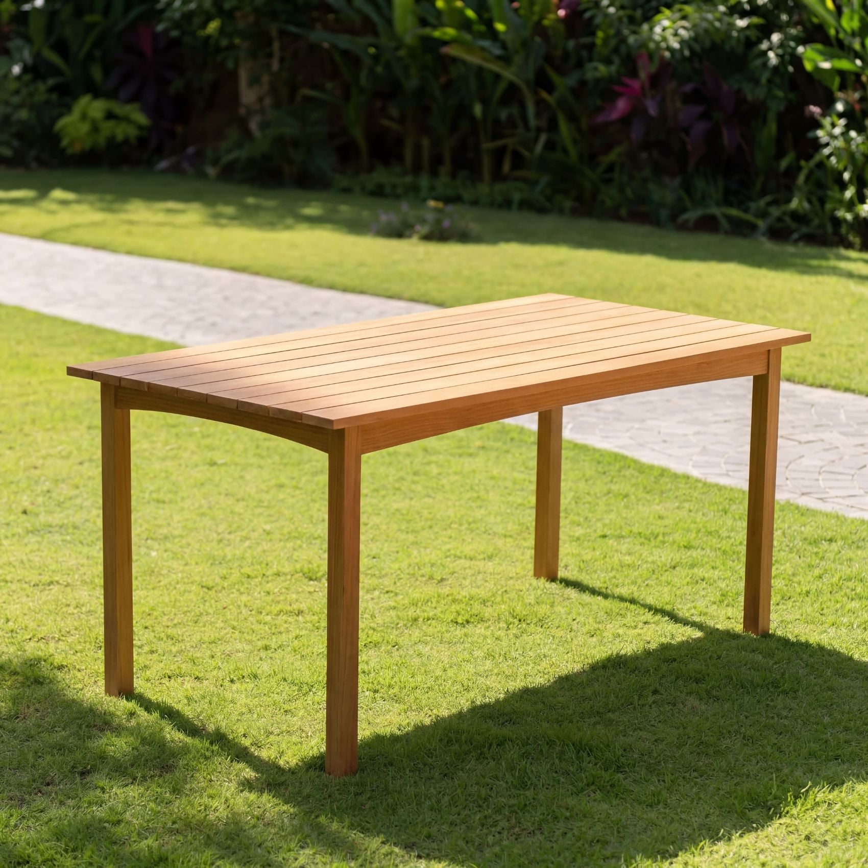 Rönneholm – Matbord i teak A/B Grade för uteplats & uterum