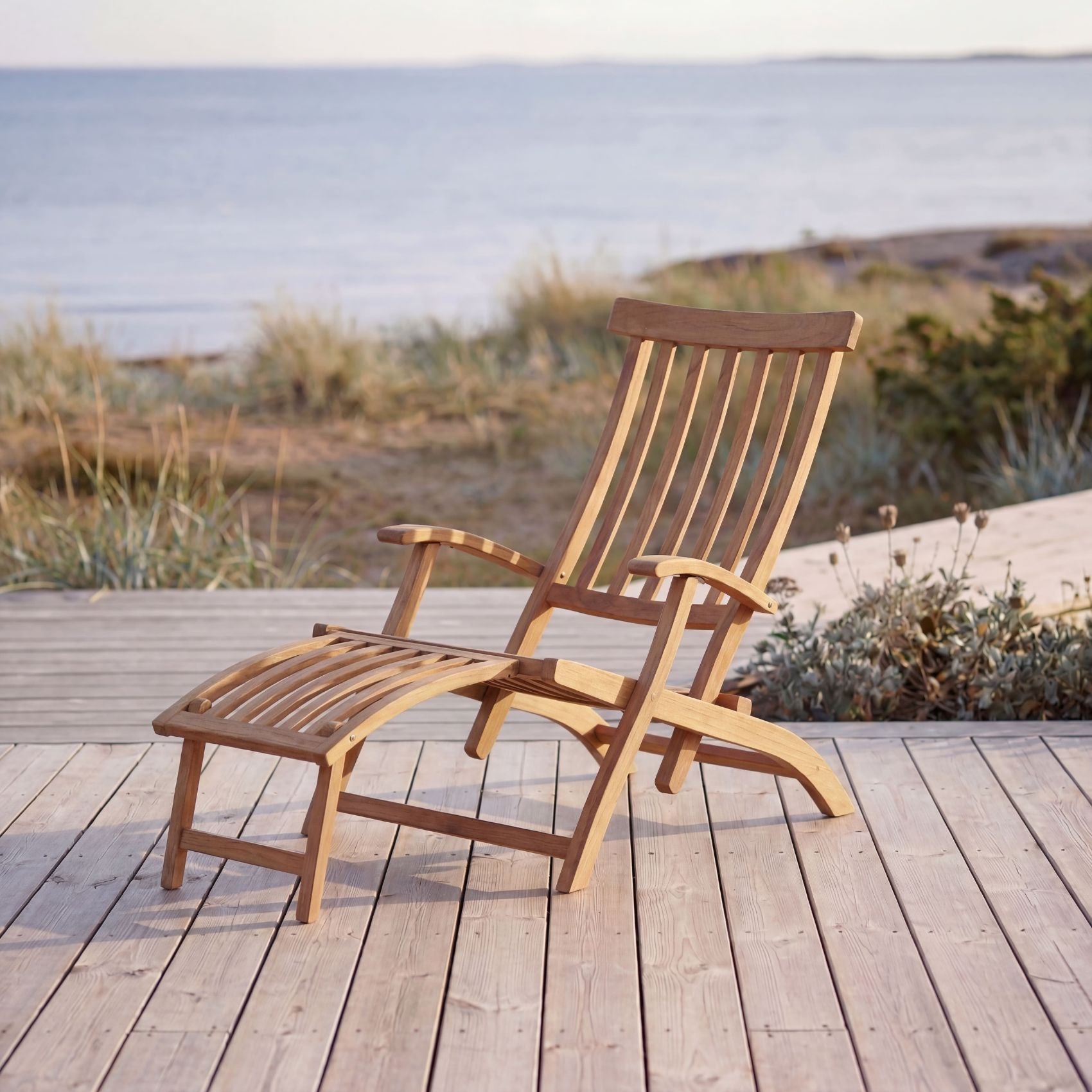 SAL – Däckstol i certifierad Teak A-grade med mässingsdetaljer Stockamöllan